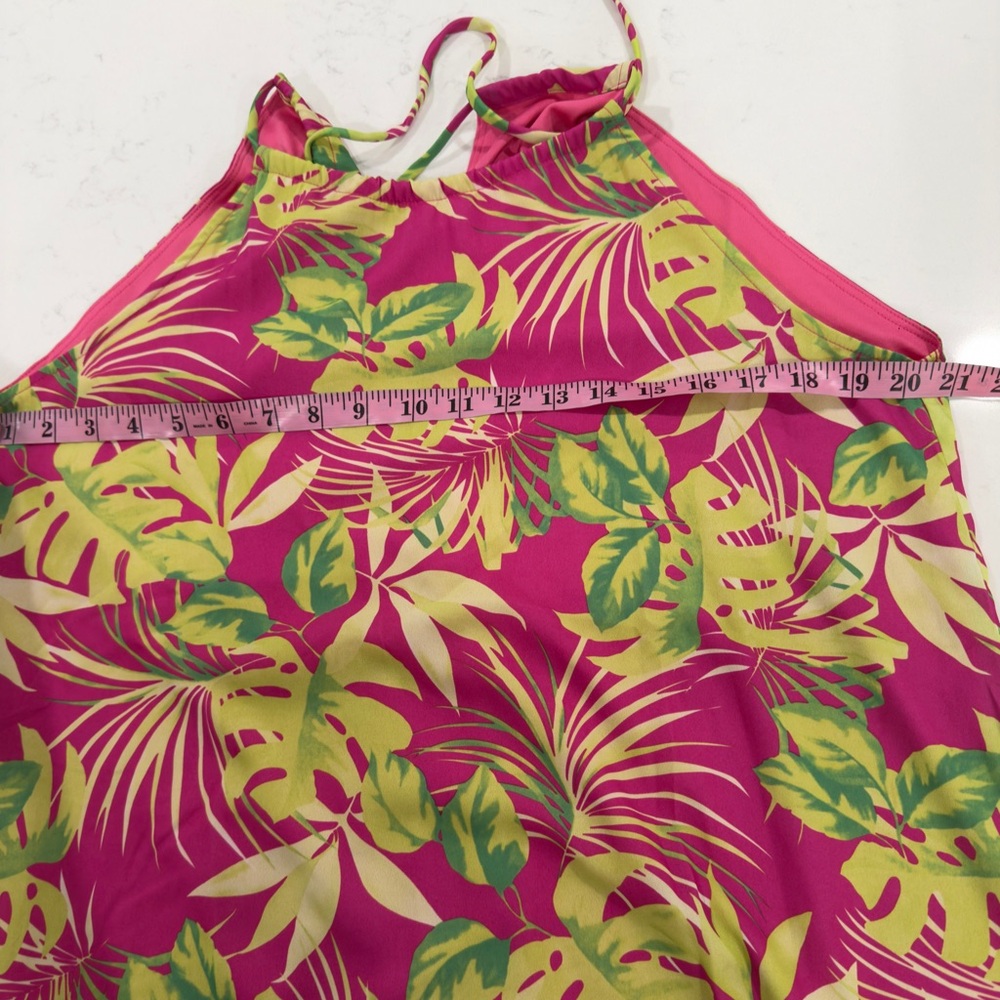 Tropical Pink and Green Maxi Dress - Picture 3 of 6
